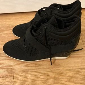 ASH black mesh platform sneakers with Velcro 39